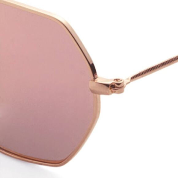NWT FRYE & CO Women's Geometric Gold Tone Metal Frame  UV  Protection Sunglasses - Picture 3 of 4